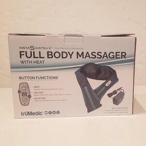 TruMedic InstaShiatsu Neck, Back, and Shoulder Massager  Cordless & Rechargeable